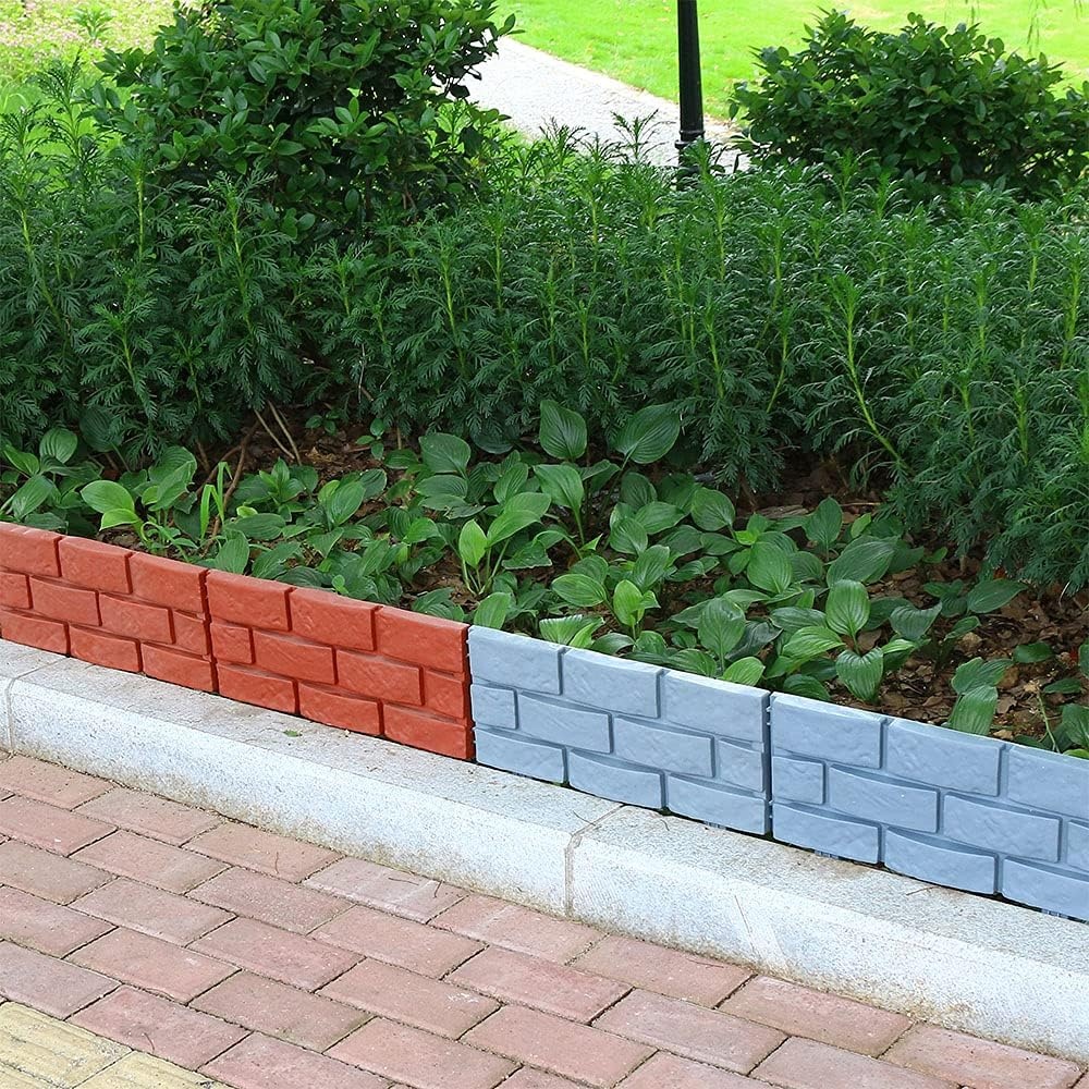 Bordo Per Prato In Plastica Marrone 2,5 Metri - Palizzata Anti-Gelo In Polipropilene, Altezza 23 Cm (13 Cm Sopra Terra), Sistema Di Unione Facile