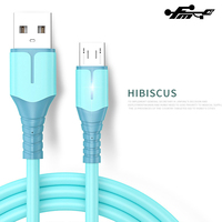 Kabel Micro USB Berkualitas Tinggi 3A Pengisian Cepat PVC Silikon TPE Tembaga Murni 1M Stok Tersedia
