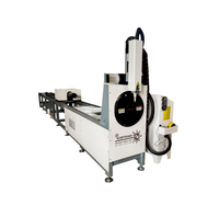 Mesin Pemotong Pipa Laser Otomatis CNC Fiber Laser Cutter untuk Pipa Bulat, Persegi, dan Persegi Panjang