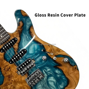 Guitarra Eléctrica Fabricada en Fábrica con Chapa de Madera de Resina TL, Mástil de Arce Carbonizado y Trastes de Acero Inoxidable - Product Image 3