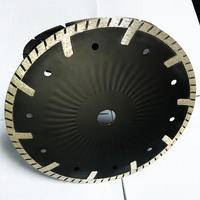 Lame de coupe circulaire turbo diamantée JDK industrielle de 4,5 à 9 pouces pour granit, quartz, pierre, finition nitride personnalisable OEM, 8 mm