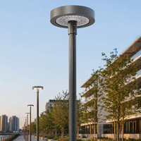 Lampadaire LED d'extérieur IP65 pour jardin, luminaire paysager, lampadaire à poteau, 50W 100W, aluminium, rond, éclairage de cour LED
