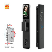 IP65 étanche électronique sans clé numérique biométrique empreinte digitale sécurité C31 Tuya 3D reconnaissance faciale caméra serrure de porte intelligente