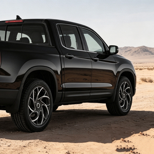 ล้อแม็กซ์หน้าเจียรขอบ 26x12J สำหรับรถกระบะ ล้อแม็กซ์ขอบ 26x14J สำหรับรถ SUV ล้ออัลลอยสีดำสนิทสำหรับรถกระบะและ SUV - Product Image 6