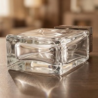 Flacon de parfum carré mat transparent de 100 ml avec pulvérisateur à pompe, emballage de luxe, diffuseur à bâtonnets, MOQ 100 pièces