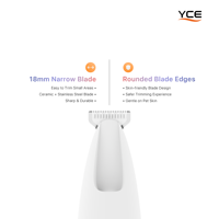 Tondeuse électrique simple pour pattes d'animaux, lame étroite de 18 mm, lumière LED intégrée, faible bruit, étanche IPX6, rechargeable sans fil