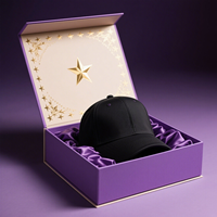 Boîte de rangement de luxe pour chapeau de cowboy HENGXING, logo personnalisé, carton rigide pour emballage de chapeau Fedora à large bord