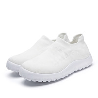Chaussures de course pour femmes grande taille, mode printemps, semelle souple, lacets, tige en PU, semelle intermédiaire en caoutchouc, décontractées, toutes saisons