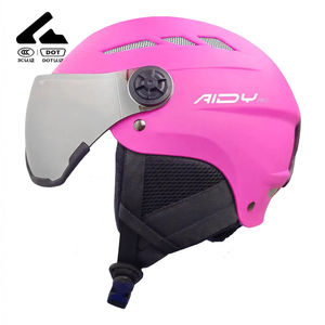 Настраиваемый двойной спортивный лыжный и сноубордический шлем с козырьком из материала ABS + EPS S <span class=keywords><strong>M</strong></span> L XL размера XXL CE EN1077 сертифицированные взрослые дети - Product Image 5