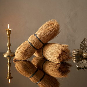 Lot de fibres naturelles de coco, déchets agricoles, matériau décoratif pour l'artisanat - Product Image 1