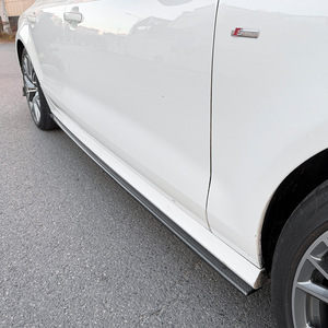 Audi A7 S7 C7 Sline Side Skirts ABS Piano Black Carbon Fiber Texture 2011-2017 Wheel Arch Trim - Product Image 3