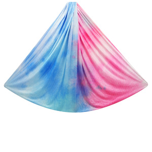 SANFAN Hamaca de yoga aérea personalizada Seda duradera con correa de extensión, Mosquetón de seda columpio aéreo <span class=keywords><strong>para</strong></span> el hogar - Product Image 2