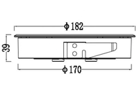 Lumière encastrée LED anti-éblouissement, design ultra-plat, couvercle en acier 304 316L, base en aluminium moulé sous pression, lumière de sol étanche