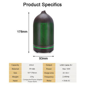 <span class=keywords><strong>Diffuser</strong></span> minyak esensial USB untuk rumah kantor, pelembap udara ultrasonik kabut dingin dengan 7 warna lampu malam <span class=keywords><strong>LED</strong></span>, penyebar Aroma <span class=keywords><strong>Mini</strong></span> - Product Image 2