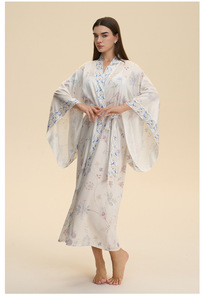 Set di 2 Pezzi Abaya Autunnale di Lusso per Donne Musulmane, Camicia <span class=keywords><strong>da</strong></span> <span class=keywords><strong>Notte</strong></span> Traspirante in Poliestere Non Tessuto con Scollo a V e Maniche Lunghe - Product Image 2
