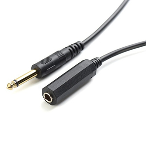 Câble d'extension audio <span class=keywords><strong>mono</strong></span> 6,35 mm mâle vers femelle 1/4'' pour casque, microphone, prise auxiliaire, rallonge de connexion - Product Image 3