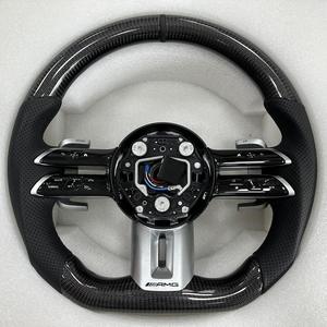 Volante de Cuero Dragonfly <span class=keywords><strong>AMG</strong></span> para <span class=keywords><strong>Mercedes</strong></span> <span class=keywords><strong>Benz</strong></span> para Modelos Antiguos y Nuevos A180 LC200 LE300 GLC260 GLA200 <span class=keywords><strong>ml</strong></span> <span class=keywords><strong>350</strong></span> W166 - Product Image 4