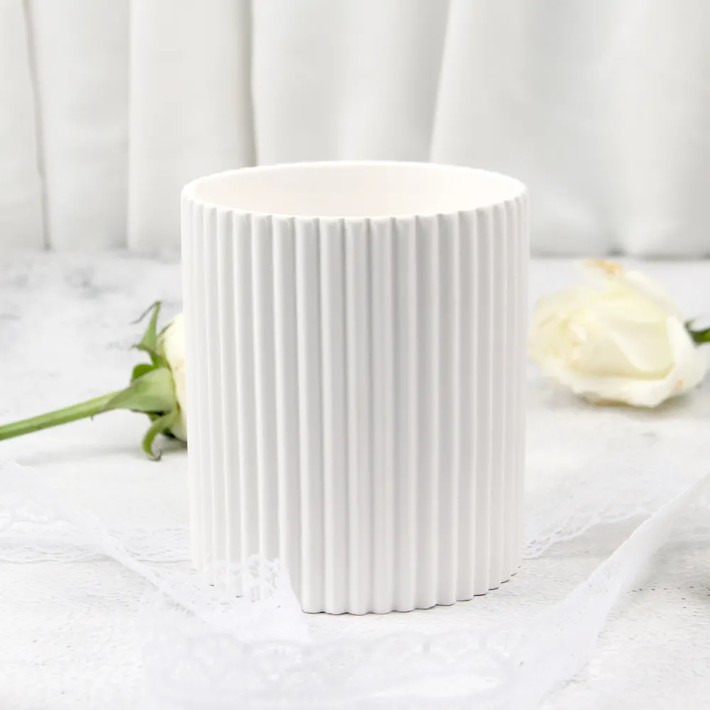 Guci Lilin Keramik Putih Dekorasi Pernikahan Kosong Warna-warni Matte Dekoratif Mewah 2023