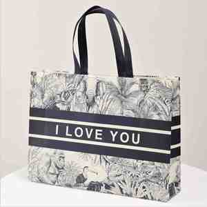 Bolsas de Compras de Tela Laminada No Tejida, Estilo Vintage, para Hombre, con Logotipo Publicitario Impreso - Product Image 1