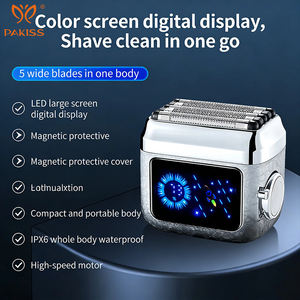 Rasoir multifonctionnel PAKISS 6-en-1 - Rasoir électrique avec fil de tungstène, miroir et lampe torche LED - Indispensable pour les voyages pour hommes - Product Image 2