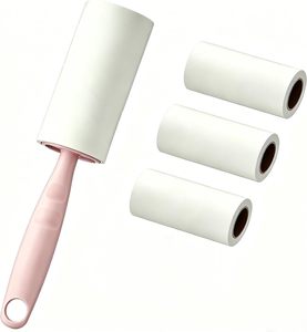 Rouleau adhésif anti-poils pour animaux, extra collant, pour nettoyer les vêtements, les poils de chien et de chat - Product Image 1