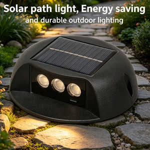 Lampe solaire LED IP65 pour allée, étanche, certifiée RoHS, haute luminosité, pour jardin, passerelle, escalier, cour, parc, route - Product Image 4