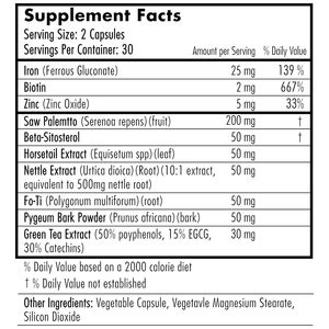 Cápsulas de Vitaminas para el Cabello Saludable y Fuerte OEM, Suplemento para la Caída del Cabello, Bloqueador de DHT, Suplemento de Biotina y Saw Palmetto para Adultos, Vegano - Product Image 2