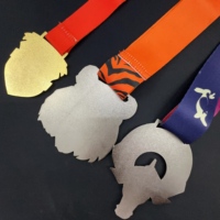 Vente directe d'usine de médailles et trophées sportifs en métal plaqué or, argent et laiton, souvenirs