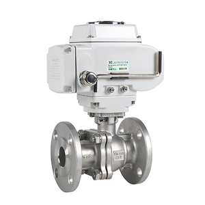 Vanne à boisseau sphérique COVNA 1/2 pouce PN16 haute pression ANSI Classe 150 2 voies 2 pièces à bride RF SUS304 avec actionneur électrique - Product Image 2