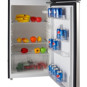 BCD-210L Hot Sale R600A Silver Stainless Steel Double Door Defrost Refrigerators Top Mount Fridge 210-Liter Capacity for S - Product Image 2
