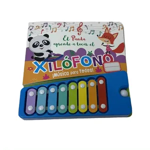 CDP Custom Story Sound Board Book Talking Cartoon Books Mini Piano Educational ABC Songs Toy Book for children
