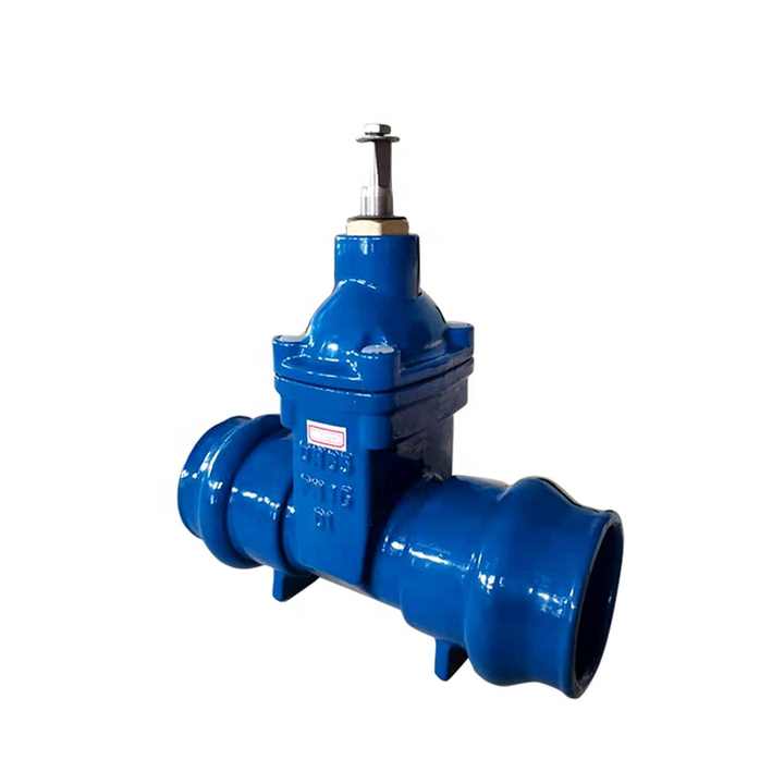 ductile cast iron double socket sea water gate valves DN65