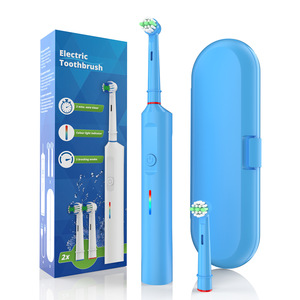 Brosse à dents électrique hybride, chargement par type C, étanche IPX7, rechargeable, avec 2 têtes de brosse pour adultes et couples - Product Image 3