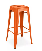 Vente en gros d'usine, style industriel, tabourets carrés hauts, chaises de bar, chaises en métal, chaises de bar en métal, tabourets de bar