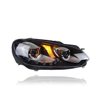 Faros Delanteros KGKB para VW Golf 6 MK6 2009-2012, Actualización de Alta Configuración, Faros LED con Lente de Proyector, Accesorios
