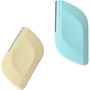 Mini <span class=keywords><strong>rasoir</strong></span> facial pour femmes, durable, sans douleur, en forme de losange rose - Product Image 3