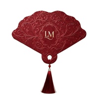 Carte d'invitation de mariage personnalisée de forme irrégulière unique, avec impression des coordonnées du couple, pour fournitures d'invitation de invités de mariage