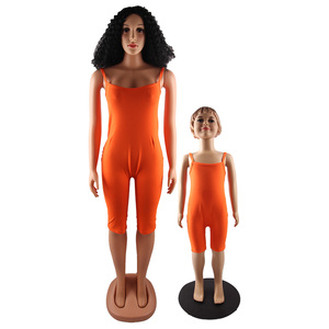 2021 New Women and Girl Sling Shorts Jumpsuit Mommy and Me Outfits Pajamas <strong>Family</strong> Kids <strong>Onesie</strong> <strong>Matching</strong> Parent-child Outfits - Product Image 3