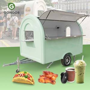 Camión de Cocina Móvil Amarillo, Carrito, <span class=keywords><strong>Caravana</strong></span>, Catering, Scooter de Comida, Equipo para Hot Dogs, Quiosco de Café en Venta - Product Image 1