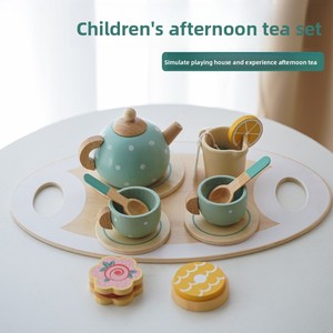 <span class=keywords><strong>Juguete</strong></span> de Cocina de Madera para Niños, Caja de Juguetes de Comida, Simulación de Frutas, Verduras, Ensalada, <span class=keywords><strong>Cafetera</strong></span>, Panificadora, para Niños y Niñas de 4 a 6 Años - Product Image 3