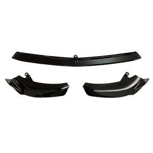 Front <b>Splitter</b> <b>Lip</b> For Mercedes-Benz C-Class W206 C200 C260 C300 Black ABS Front Bumper Spoiler Body Kit - Product Image 1