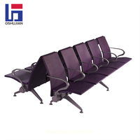 Canapé d'attente Oshujian pour hôpital, aéroport, salon, salle d'attente, banc en PU, 3 places, rangées de sièges reliées, mobilier