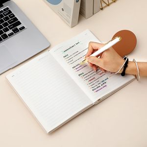 Carnet A5 personnalisé en cuir PU, bicolore, ligné, journal, agenda, planificateur pour le bureau, les affaires, l'école, l'écriture - Product Image 3