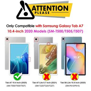 HGD para Ssamsung Tab A7 10,4 "2020/<span class=keywords><strong>2022</strong></span> (2/T505/T509) Funda <span class=keywords><strong>de</strong></span> espuma EVA a prueba <span class=keywords><strong>de</strong></span> golpes con soporte para los dedos en la parte posterior - Product Image 2