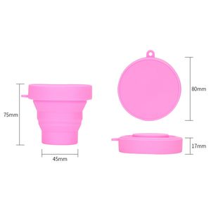 Tasse en silicone pliable portable, réutilisable, de qualité alimentaire, avec couvercles, design classique traditionnel, idéale pour un cadeau - Product Image 2