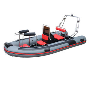 14ft RIB430 Gris Foncé Nervure <span class=keywords><strong>Gonflable</strong></span> <span class=keywords><strong>Bateau</strong></span> Sport Style Fibre De Verre Avec PVC Hypalon 1.2mm D'épaisseur pour Sauvetage Patrouille De Pêche - Product Image 1