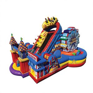 Pista de Obstáculos Inflable para Carnaval, Alquiler para Parques de Diversiones y Fiestas, con Color Personalizado, Material de PVC de 0.55mm, Garantía de 3 Años - Product Image 1