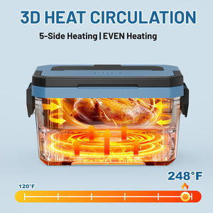 Boîte à lunch chauffante électrique sans fil Herrfilk 13,2 V haute puissance, <span class=keywords><strong>avec</strong></span> <span class=keywords><strong>batterie</strong></span> <span class=keywords><strong>rechargeable</strong></span> et minuterie extra-longue - Product Image 4