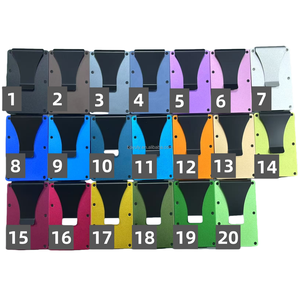 Angesagte Herren-Metallbrieftasche Minimalistische Taktische Geldbörse RFID-Blockierender Kartenhalter Geldklammer Aluminium-Kreditkartenhalter für Männer Geschenk - Product Image 1