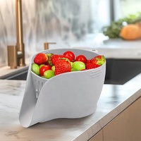 OEM ODM Passoire de cuisine multifonctionnelle pliable en silicone de qualité alimentaire sans BPA pour pâtes